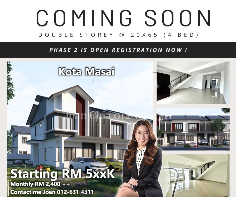 Double Storey Terrace House

Built up : 1,556 sq.ft
Key Feature : 
-International Lot
-Facing South / North
-24 hours Gated and Guarded 
Remark : Freehold, Free SPA Legal Fee

Price : RM 597,300