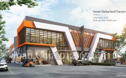 Frontier (Phase 3) Desa Cemerlang, Semi Detached Factory (Type H) 全新半独立工厂