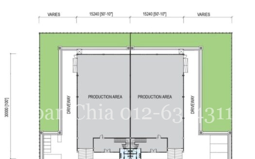 For Sale Cube Industrial Park @ Pontian 1.5 Storey Semi Detached Factory 笨珍半独立工厂出售
