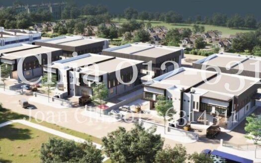 For Sale Cube Industrial Park @ Pontian 1.5 Storey Semi Detached Factory 笨珍半独立工厂出售
