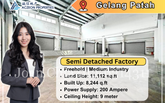 Empire Park @ Gelang Patah 1.5 Storey Semi Detached Factory