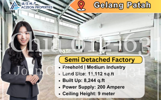Empire Park @ Gelang Patah 1.5 Storey Semi Detached Factory